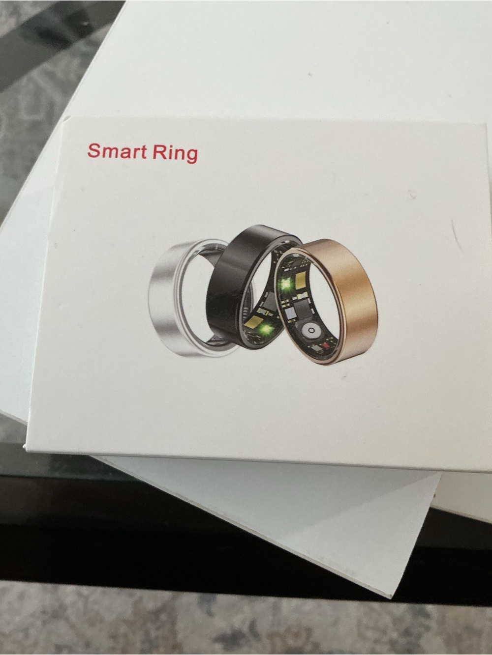 Smart Ring Wearable - Black, Silver & Gold